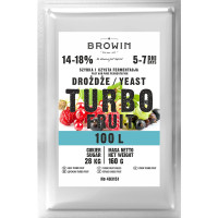 Винні дріжджі Browin Turbo Fruit 5-7 днів на 100л соку, 160г