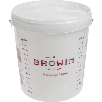Ємність для бродіння (ферментер) з кришкою і шкалою 15 л, BROWIN