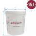 Ємність для бродіння (ферментер) з кришкою і шкалою 15 л, BROWIN