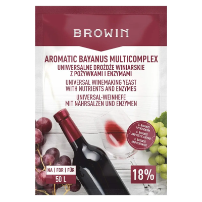 Винні дріжджі Browin Aromatic Bayanus Multicomplexx, 40г