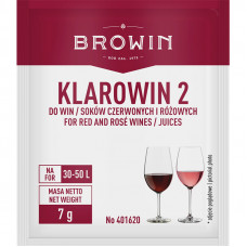 Klarowin 2 - професійний набір для освітлення червоних та рожевих вин BROWIN, 7г