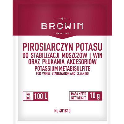 Метабісульфіт (піросульфіт) калію BROWIN, 10г