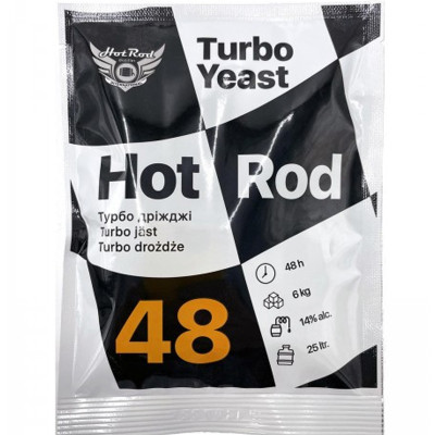 Турбо дріжджі Hot Rod 48 на 25 л, 146г Турбо дріжджі Hot Rod 48 на 25 л, 146г