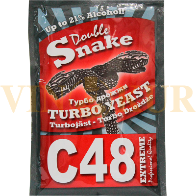 Турбо дріжджі Double Snake C48 Turbo, 130г Турбо дріжджі Double Snake C48 Turbo, 130г