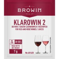 Klarowin 2 - професійний набір для освітлення червоних та рожевих вин BROWIN, 7г Klarowin 2 - професійний набір для освітлення червоних та рожевих вин BROWIN, 7г