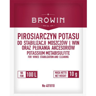 Метабісульфіт (піросульфіт) калію BROWIN, 10г