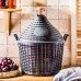 Бутель скляний Ambrosio в пластиковому кошику 15 л
